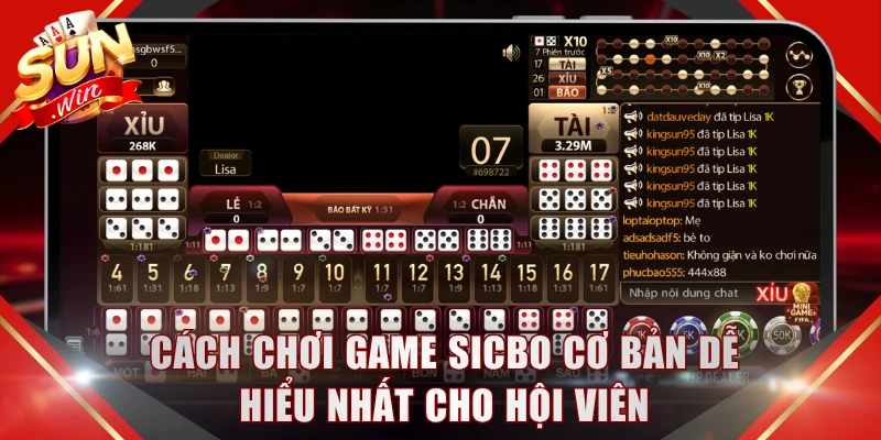 Cách chơi game Sicbo cơ bản dễ hiểu nhất cho hội viên