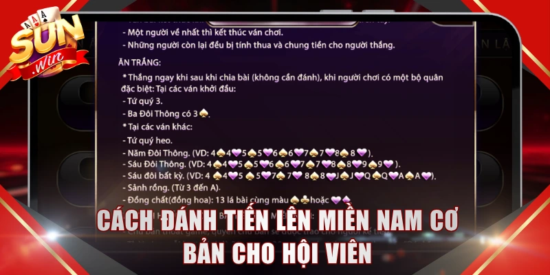 Cách đánh Tiến Lên Miền Nam cơ bản cho hội viên
