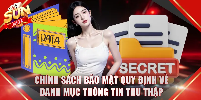 Chính sách bảo mật SUNWIN quy định về danh mục thông tin thu thập