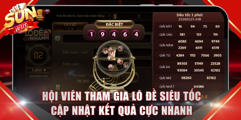 Hội viên tham gia lô đề siêu tốc cập nhật kết quả cực nhanh