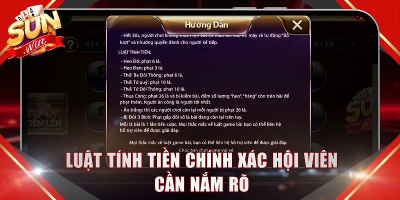 Luật tính tiền chính xác hội viên cần nắm rõ